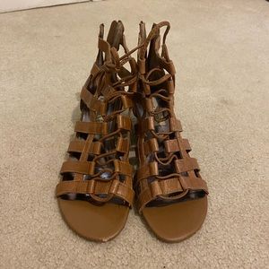 Steve Madden Brown Wedge Sandals